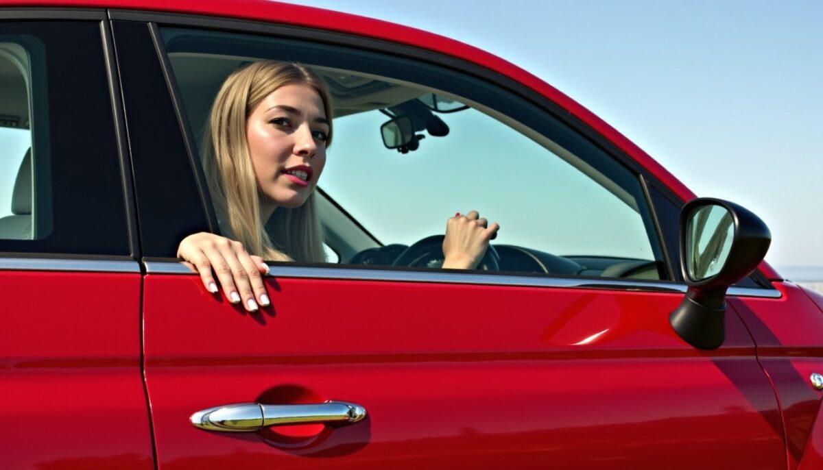 Fiat 500 à vitres teintées : l'élégance féminine redéfinie sur la route
